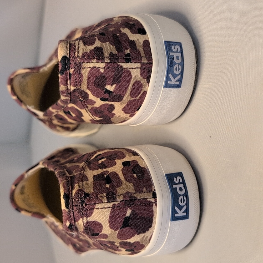 Keds x Elizabeth and James Leopard Print Double Decker Canvas Slip on Sn… Size 9 - Picture 4 of 14